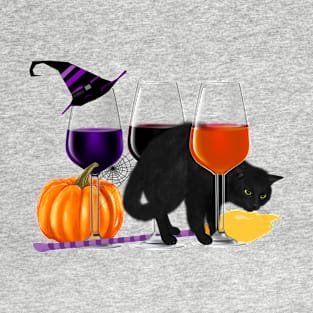 Wine Lover Halloween T-Shirt